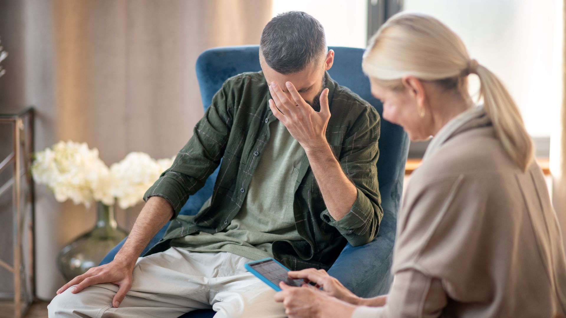 Compassionate psychiatric care session